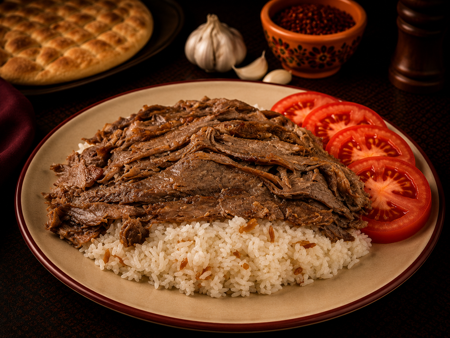 Pilav Üstü Et Döner